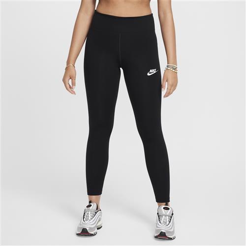 Nike Classic-leggings med høj talje (til piger) - sort