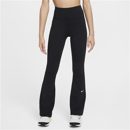 Nike One Dri-FIT-leggings med svaj til piger - sort