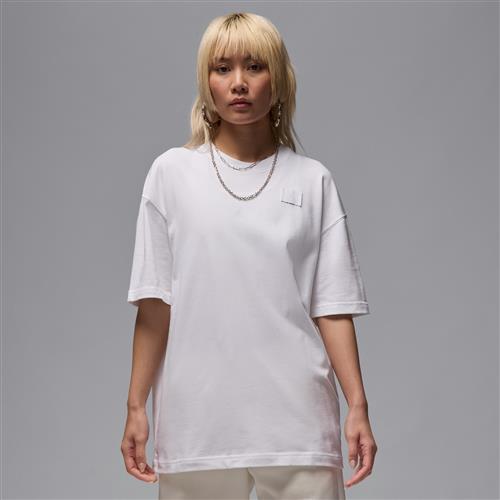 Oversized Jordan Flight Essentials-T-shirt til kvinder - hvid