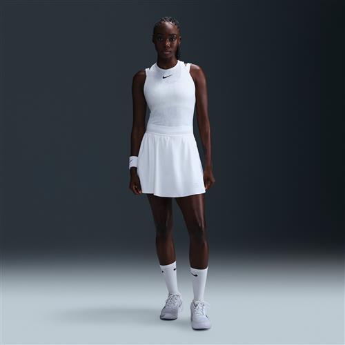 NikeCourt Ace Advantage Dri-FIT-tennisnederdel til kvinder - hvid
