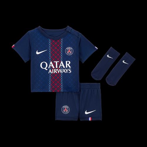 Paris Saint-Germain 2025/26 Stadium Home Nike Football Replica-sæt i tre dele til babyer/småbørn - blå