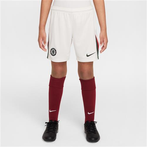 Chelsea F.C. 2025/26 Stadium Away Nike Dri-FIT Replica-fodboldshorts til større børn - grå