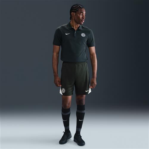 Maskinstrikkede Chelsea FC Strike Nike Dri-FIT-fodboldshorts til mænd - grøn