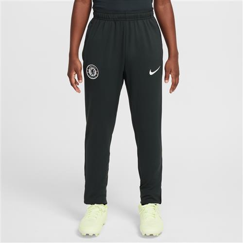 Maskinstrikkede Chelsea FC Strike Nike Dri-FIT-fodboldbukser til større børn - grøn