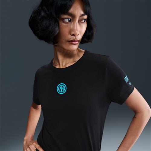 Inter Milan Nike Football-T-shirt til kvinder - sort