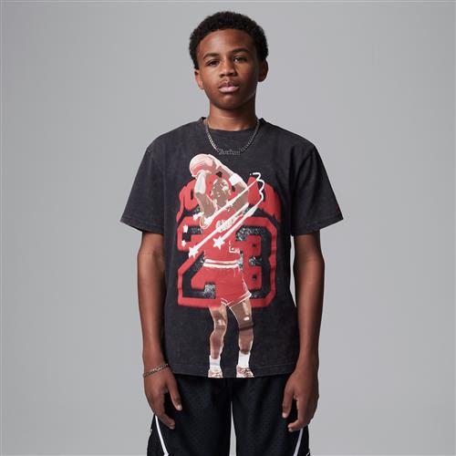 Jordan 40-års jubilæums-T-shirt til større børn - sort