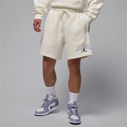 Jordan Brooklyn Fleece-shorts med grafik til mænd - hvid