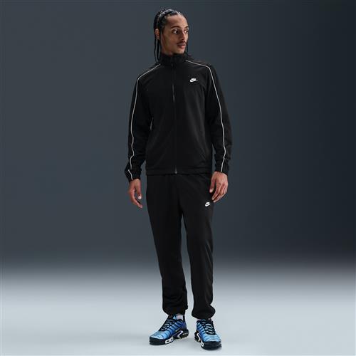 Nike Club-tracksuit i polyesterstrik til mænd - sort