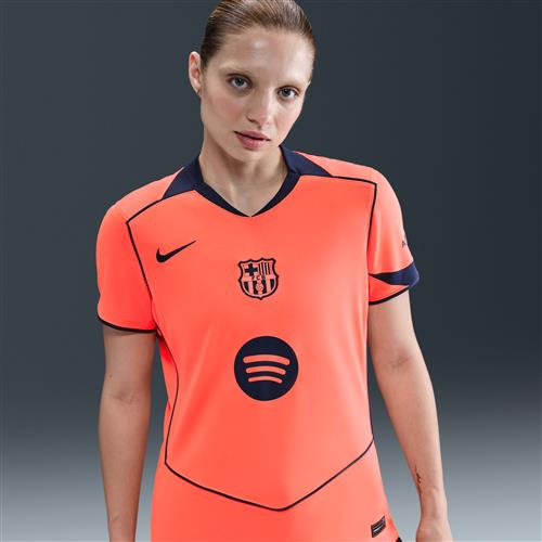 FC Barcelona 2025/26 Stadium Third Nike Dri-FIT Total 90 Replica-fodboldtrøje til kvinder - Orange