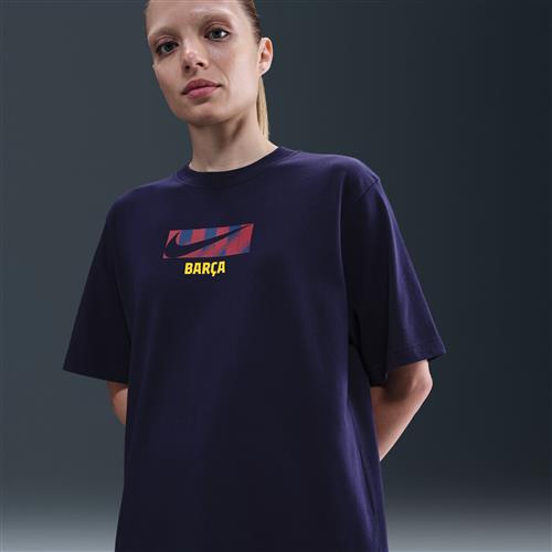 FC Barcelona Supporter Nike-fodbold-T-shirt til kvinder - lilla