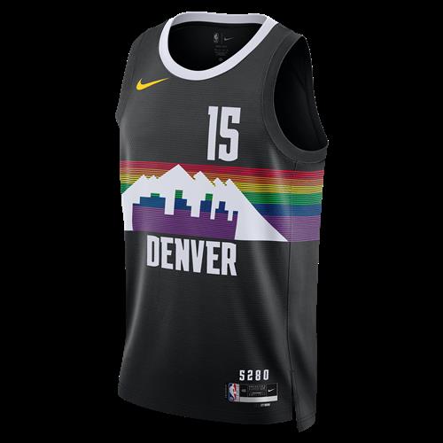 Nikola Jokic Denver Nuggets City Edition Nike NBA Swingman-trøje til mænd - sort