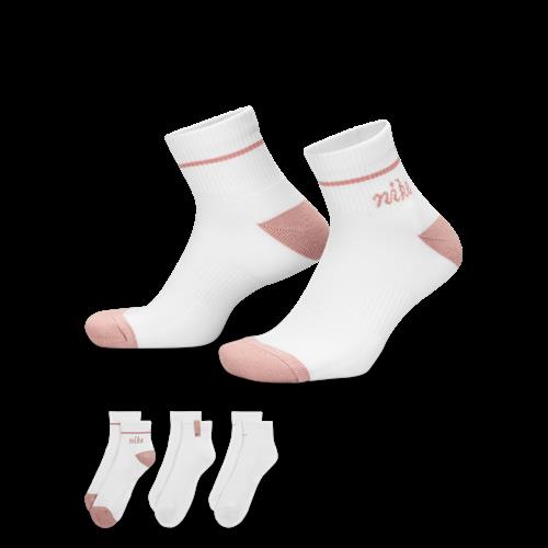 Polstrede Nike Everyday Plus-ankelstrømper (3 par) - multifarvet