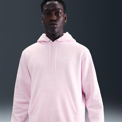 Nike Club-pulloverhættetrøje i fleece til mænd - Pink