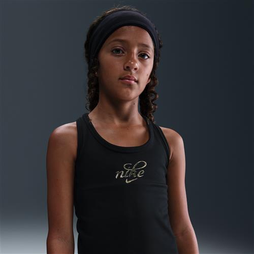 Nike Dri-FIT One-tanktop til større børn (piger) - sort