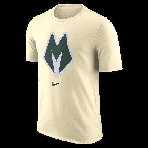 Milwaukee Bucks Essential City Edition Nike NBA-T-shirt til mænd - brun