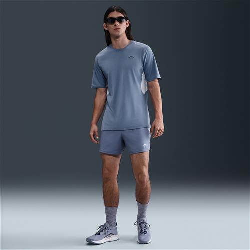 Nike Trail Second Sunrise Dri-FIT ADV-løbeshorts med indershorts (13 cm) til mænd - blå
