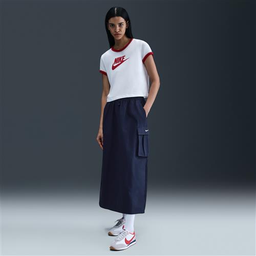 Løs Nike -cargonederdel til kvinder - blå