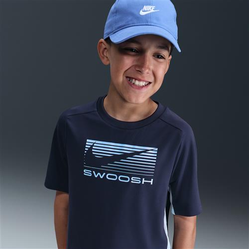 Kortærmet Nike Multi Dri-FIT-overdel til større børn (drenge) - blå