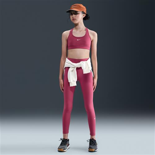 Nike One Dri-FIT-leggings med høj talje til større børn (piger) - lilla