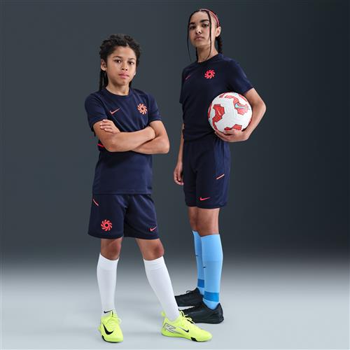 Erling Haaland Academy Dri-FIT-fodboldshorts til større børn - blå