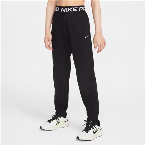 Nike Pro Fleece Dri-FIT-joggers til større børn (piger) - sort