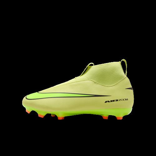 Nike Jr. Mercurial Superfly 10 Academy-high top-fodboldstøvler til flere typer underlag til mindre/større børn - grøn