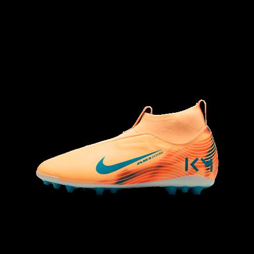 Nike Jr. Mercurial Superfly 10 Academy "Kylian Mbappé" AG High-Top-fodboldstøvler til større børn - Orange