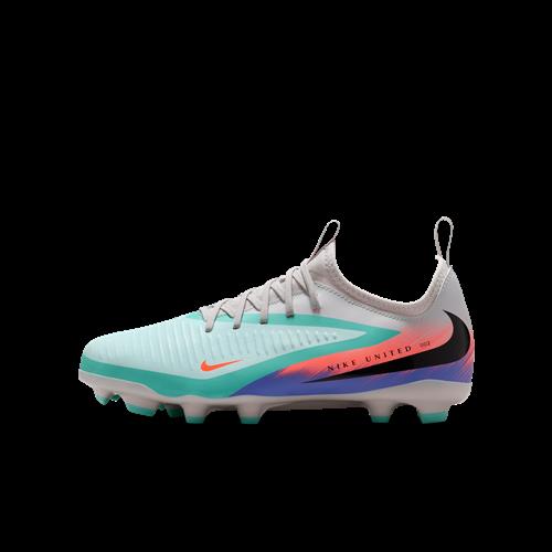 Nike United Jr. Phantom 6 Low Academy-fodboldstøvler til større børn til flere typer underlag - grøn