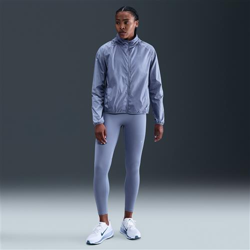 Højtaljede Nike Tempo Flash 7/8-løbeleggings til kvinder - blå
