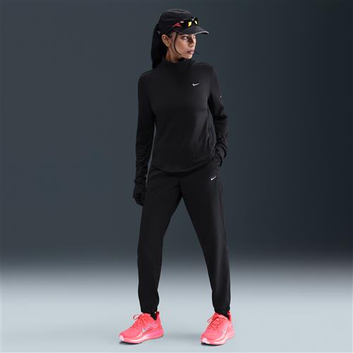 Nike Tempo Warm Dri-FIT-løbebukser i fuld længde med mellemhøj talje til kvinder - sort
