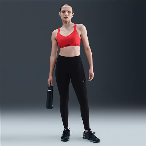 Højtaljede Nike One Seamless Front-leggings i fuld længde til kvinder - sort