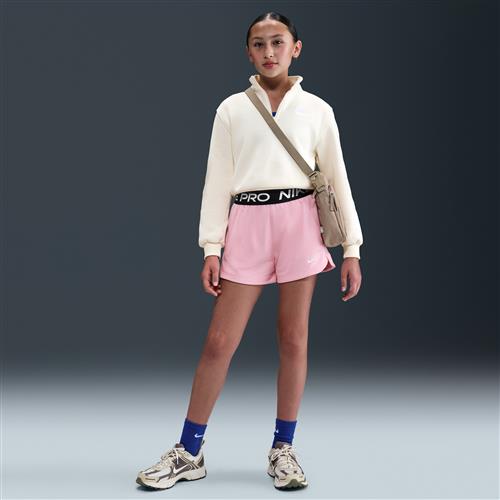 Nike Pro Fleece Dri-FIT-shorts til større børn (piger) - Pink