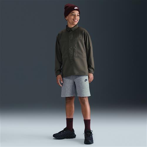 Nike Tech Fleece-shorts til større børn (drenge) - grå