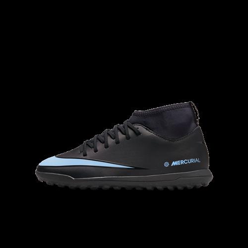 Nike Jr. Mercurial Superfly 10 Club TF High-Top-fodboldsko til mindre/større børn - sort