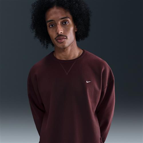 Nike Solo Swoosh-crewtrøje i fleece til mænd - rød