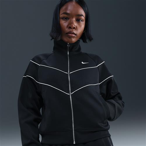 Nike Windrunner-strikjakke til kvinder - sort