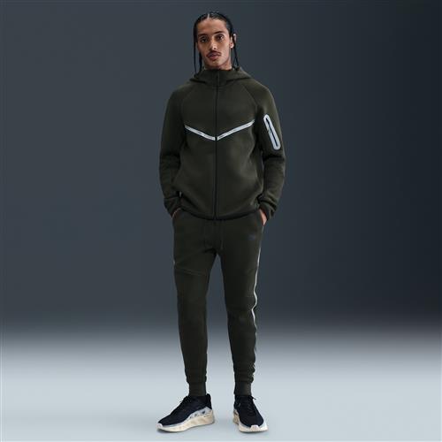 Nike Tech-joggers i fleece med reflekterende detaljer til mænd - grøn