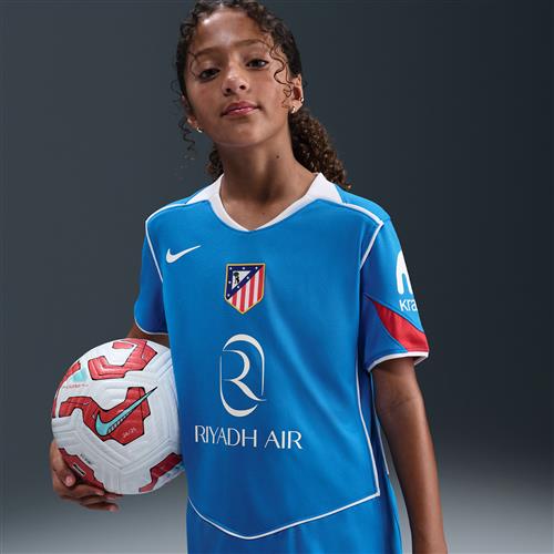 Club Atlético de Madrid 2025/26 Stadium Third Nike Dri-FIT Total 90 Replica-fodboldtrøje til større børn - blå