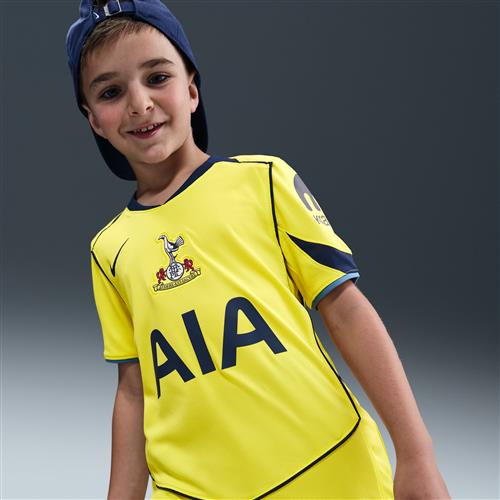 Tottenham Hotspur 2025/26 Stadium Third Nike Dri-FIT Total 90 Replica-fodboldtrøje til større børn - gul
