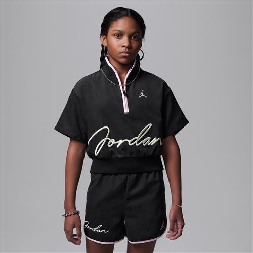 Jordan "Hidden In Plain Sight"-trøje med lynlås til større børn - sort