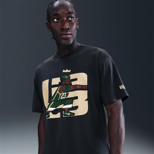LeBron "From This Point Forward"-basketball-T-shirt til mænd - sort