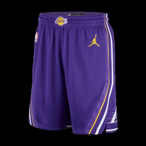 Los Angeles Lakers Statement Edition Swingman Jordan Dri-FIT NBA-shorts til mænd - lilla