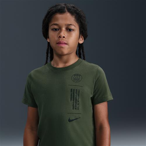 Paris Saint-Germain Nike Football-T-shirt til større børn - grøn