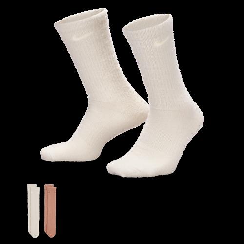 Stødabsorberende Nike Everyday Cozy-crewstrømper (2 par) - multifarvet