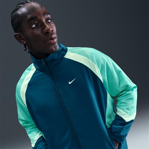 Vævet Nike Icon-basketballjakke til mænd - blå