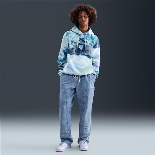 Nike-basketballbukser i denim til mænd - blå