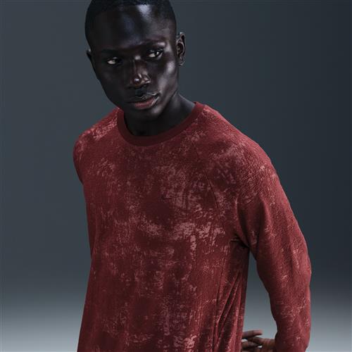 Alsidig Nike Primary Therma-FIT-crewtrøje til mænd - rød