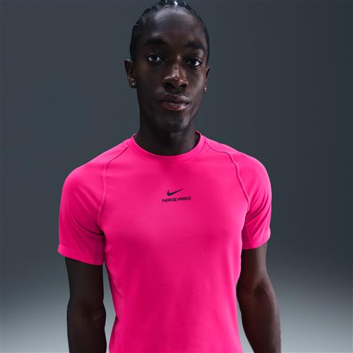 Kortærmet Nike Pro Dri-FIT-træningsoverdel til mænd - Pink