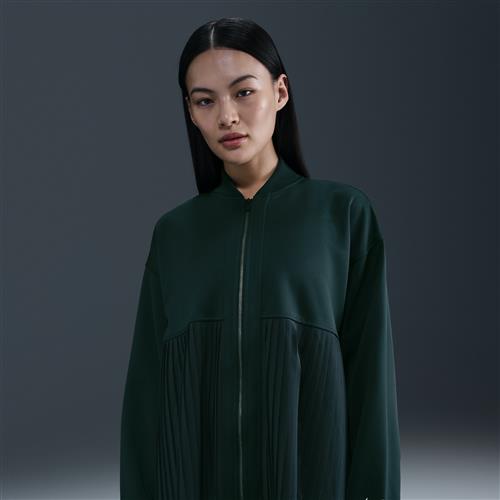 Nike – plisseret jakke til kvinder - grøn