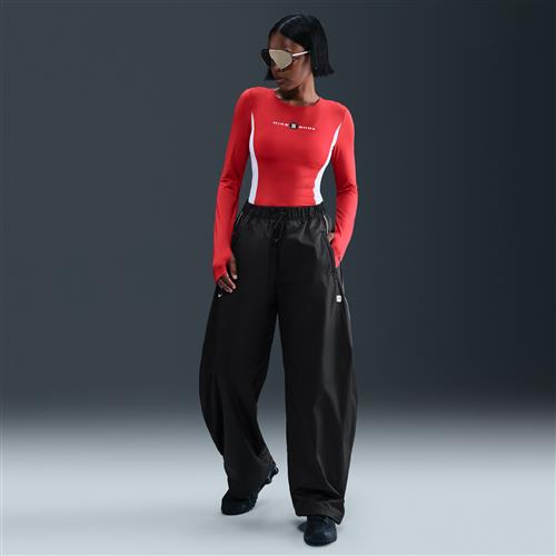 Vævede Nike Shox-bukser til kvinder - sort